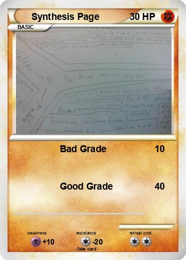 Pokemon Synthesis Page