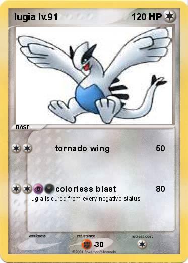 Pokemon lugia lv.91