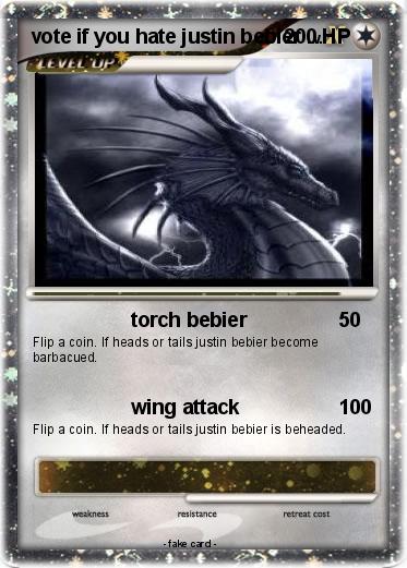 Pokemon vote if you hate justin bebier