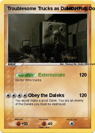 Pokemon Troublesome Trucks as Daleks from Doctor Who