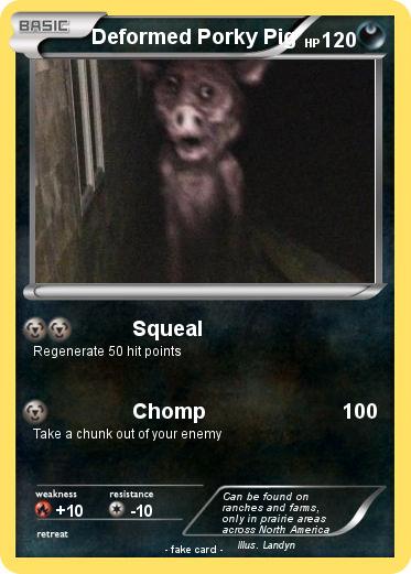 Pokemon Deformed Porky Pig