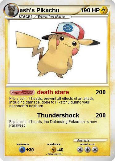 Pokemon ash's Pikachu
