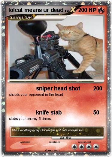 Pokemon lolcat means ur dead