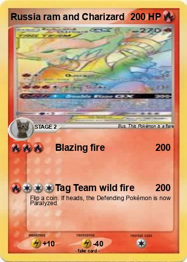 Pokemon Russia ram and Charizard