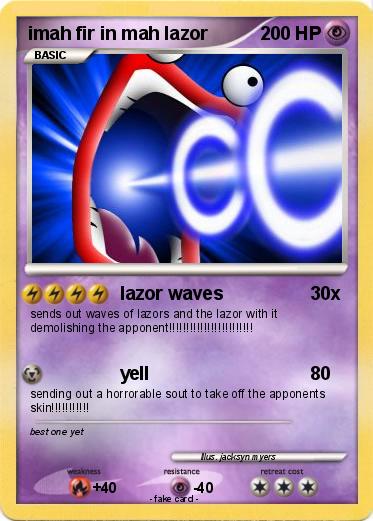 Pokemon imah fir in mah lazor