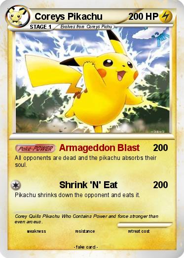 Pokemon Coreys Pikachu