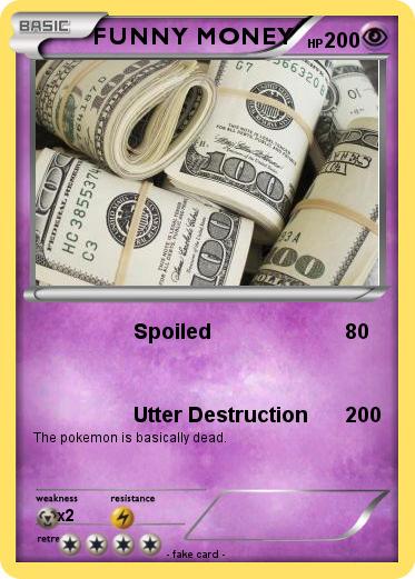 Pokemon FUNNY MONEY