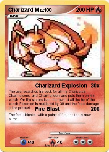 Pokemon Charizard M