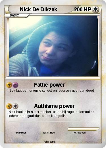 Pokemon Nick De Dikzak
