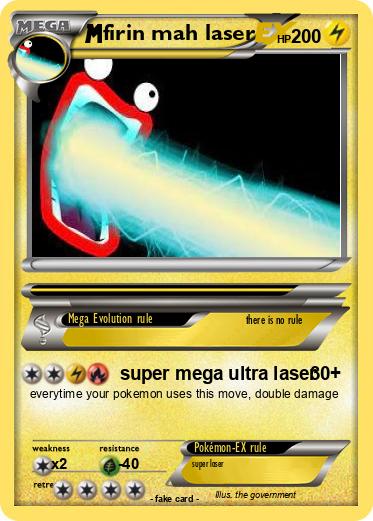 Pokemon firin mah laser
