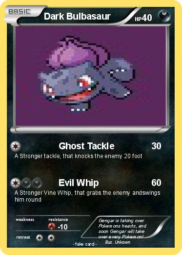 Pokemon Dark Bulbasaur