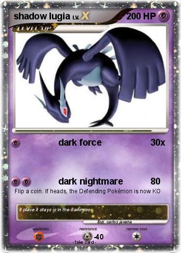 Pokemon shadow lugia
