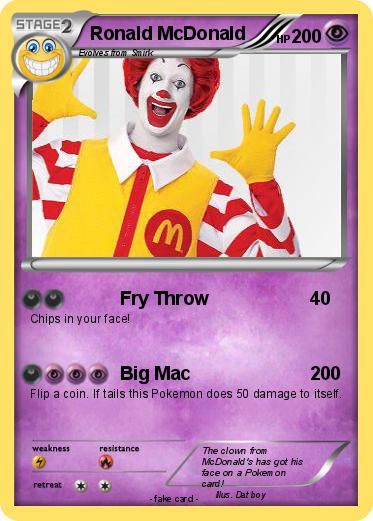 Pokemon Ronald McDonald
