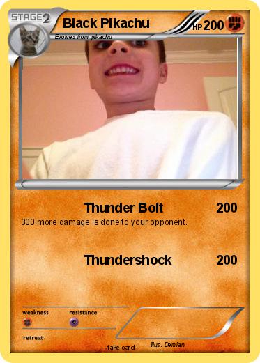 Pokemon Black Pikachu