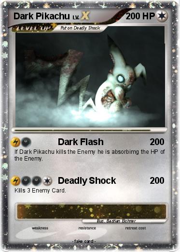 Pokemon Dark Pikachu