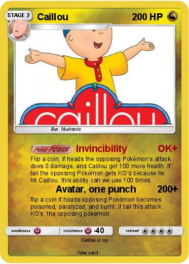 Pokemon Caillou