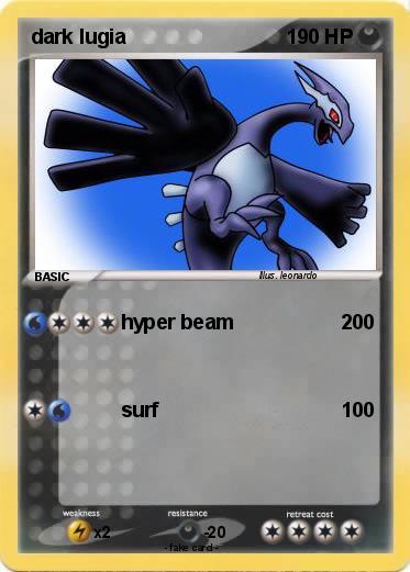 Pokemon dark lugia