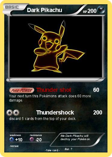 Pokemon Dark Pikachu