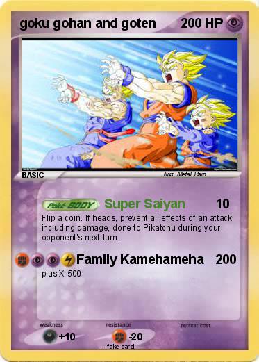 Pokemon goku gohan and goten