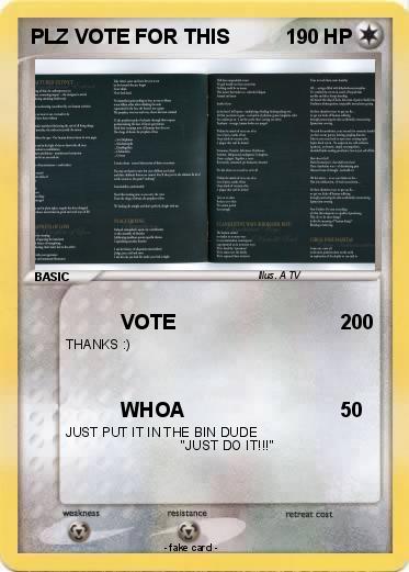 Pokemon PLZ VOTE FOR THIS