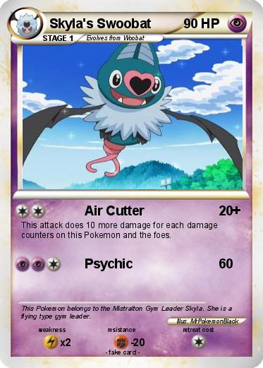 Pokemon Skyla's Swoobat