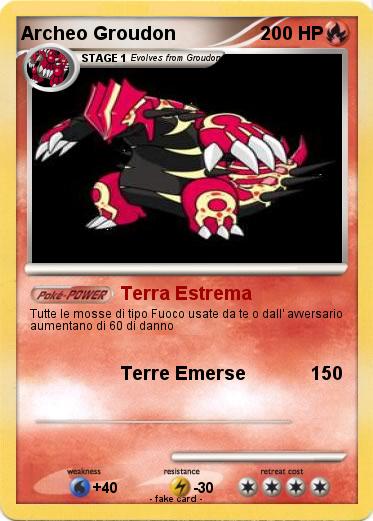 Pokemon Archeo Groudon