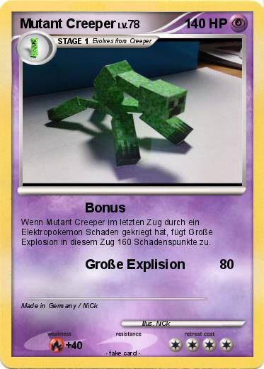 Pokemon Mutant Creeper