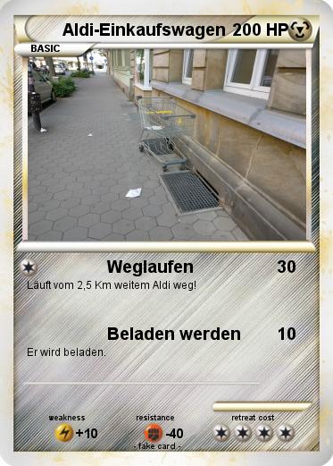 Pokemon Aldi-Einkaufswagen