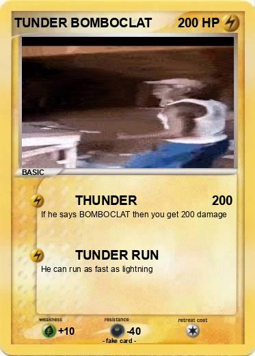 Pokemon TUNDER BOMBOCLAT