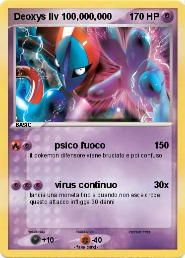Pokemon Deoxys liv 100,000,000