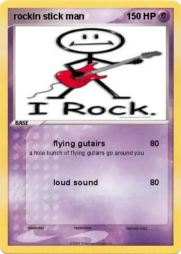 Pokemon rockin stick man