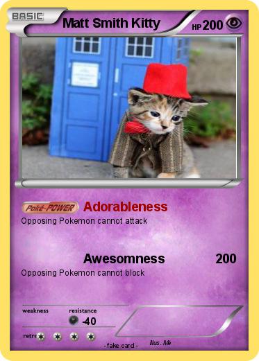 Pokemon Matt Smith Kitty