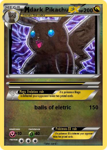 Pokemon dark Pikachu