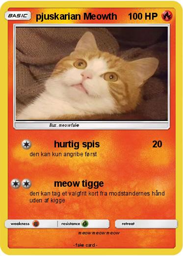 Pokemon pjuskarian Meowth