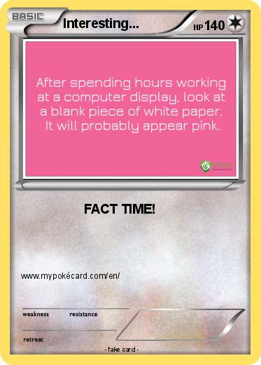 Pokemon Interesting...