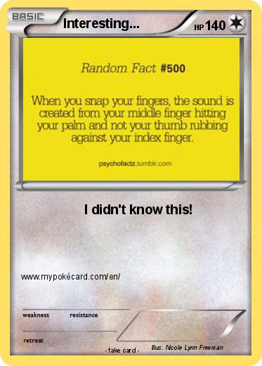 Pokemon Interesting...