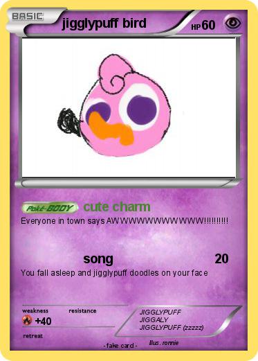Pokemon jigglypuff bird