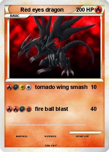 Pokemon Red eyes dragon