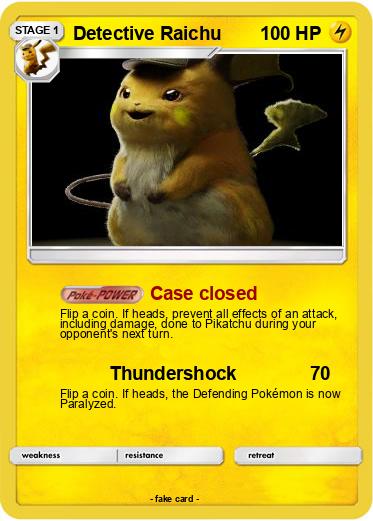 Pokemon Detective Raichu