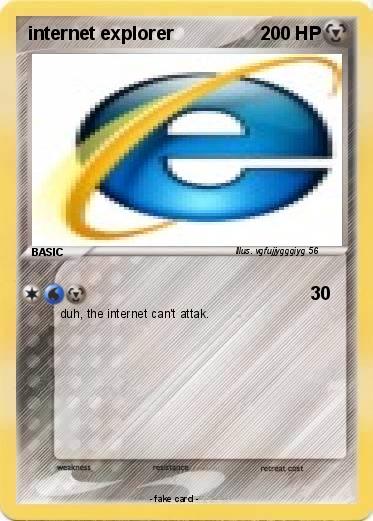 Pokemon internet explorer