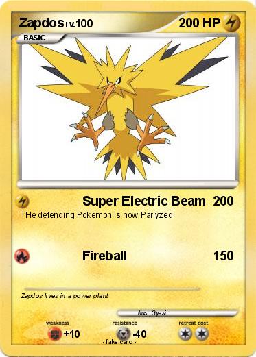 Pokemon Zapdos
