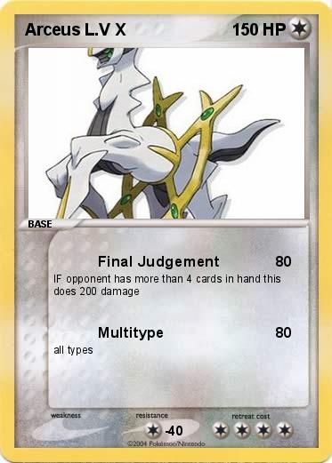 Pokemon Arceus L.V X