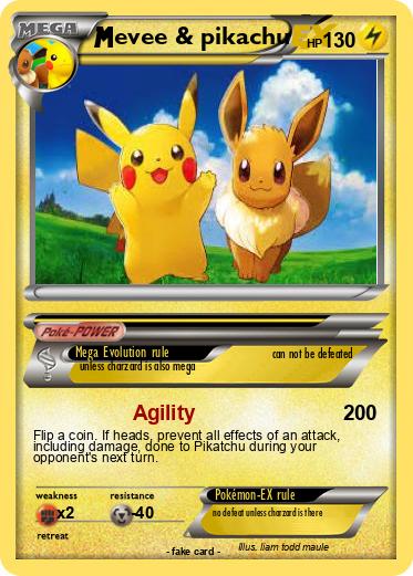 Pokemon evee & pikachu