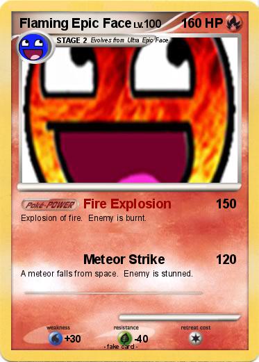 Pokemon Flaming Epic Face