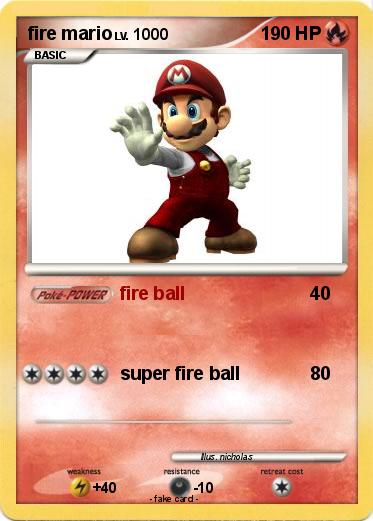 Pokemon fire mario