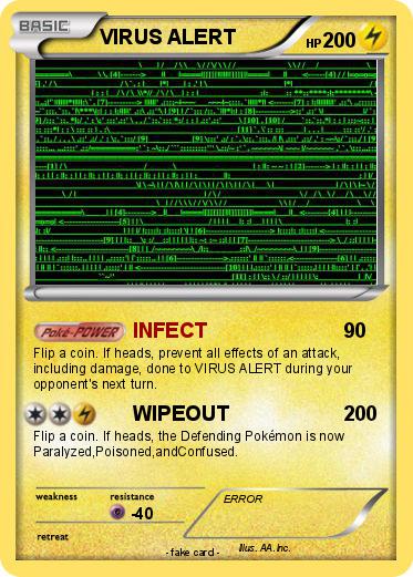 Pokemon VIRUS ALERT Pokemon VIRUS ALERT