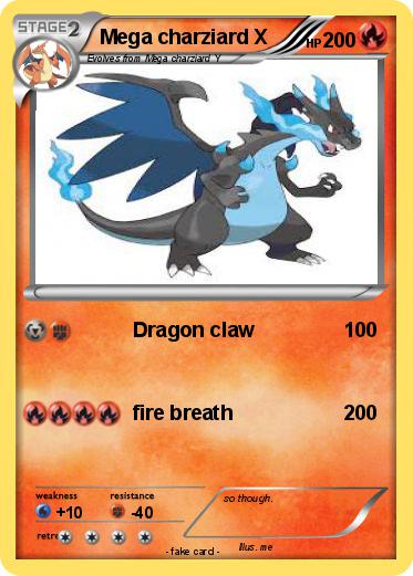 Pokemon Mega charziard X