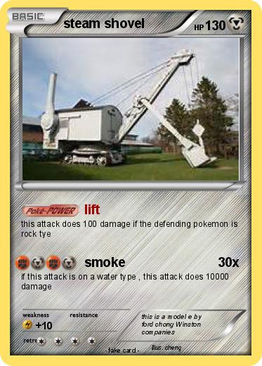 Pokemon steam shovel