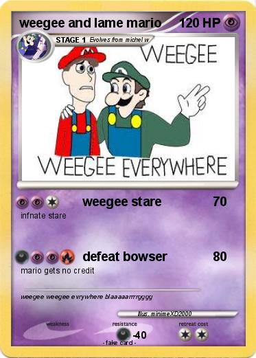 Pokemon weegee and lame mario