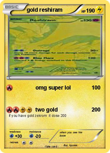 Pokemon gold reshiram